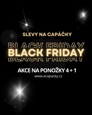 Slevy na capáčky a alce na ponožky 4+1 jen do konce listopadu.